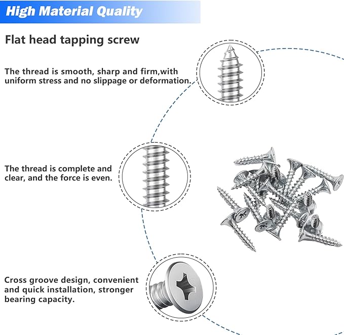 mxuteuk 96PCS Stainless Steel Straight Flat Brackets,Metal Bracket,Mending Plate,Metal Brackets for Wood (50mm/80mm/100mm)