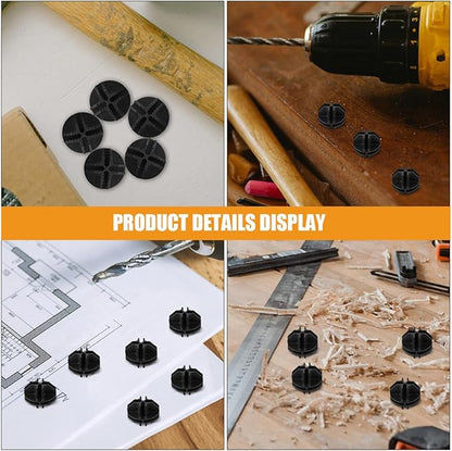 BETOOKY 12pcs Plastic Cage Connectors Wire Cube Storage Buckles for Modular Shelving Closet Organizer DIY Furniture Accessories Black Sphere Clips for Pet Cages and Shoe Racks
