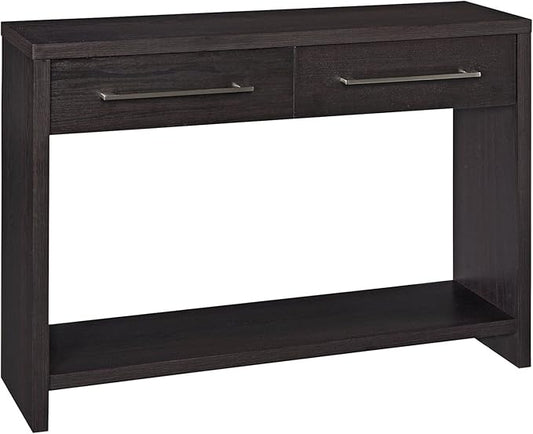 ClosetMaid 1662 Console Table with 2 Storage Drawers, Black Walnut