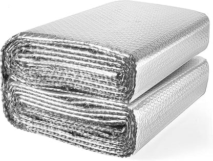 YoleShy Double Reflective Insulation 48 in X 20 FT RV Window Insulation for Winter Reflective Window Film for Roof, Car, Garage Doors