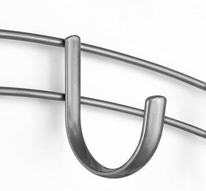 LYNK Professional® Home™ Over The Door Hooks - 14 Hook Over The Door Hanger - Over Door Coat Rack - Hanging Towels or Clothes - Bathroom, Bedroom or Laundry Room - Lifetime Ltd. Warranty – Platinum