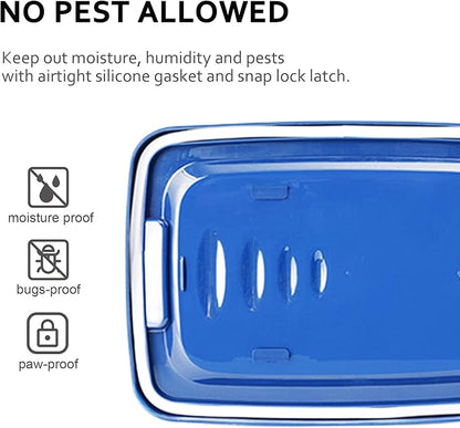 EIwichen Dog and Cat Food Storage Container with Scoop - 5-10 Lbs Pet Food Container with Airtight Lid, Dry Food Bin BPA Free, Kibble Container, for Pet, Cat, Dog, Bird Seed, e