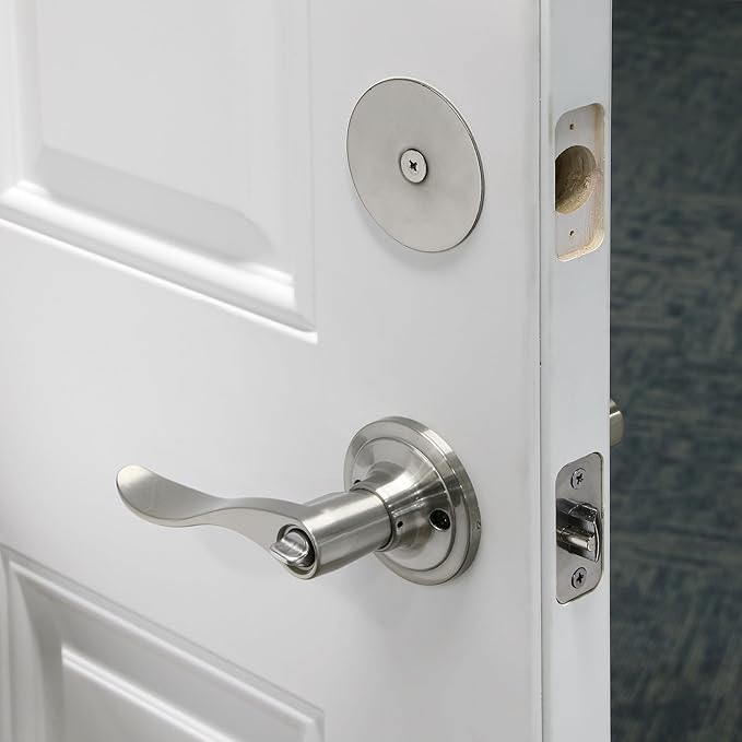 Prime-Line U 9515 Steel Door Hole Cover Plate, Gray (Single Pack)