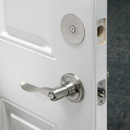 Prime-Line U 9515 Steel Door Hole Cover Plate, Gray (Single Pack)