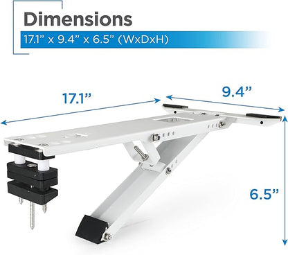 Air Conditioner Support Bracket for Outdoor Window AC, Supports Units Up to 12,000 BTU & 165 Lbs., Heavy Duty Mount Suitable for Most Windows, KT-04L