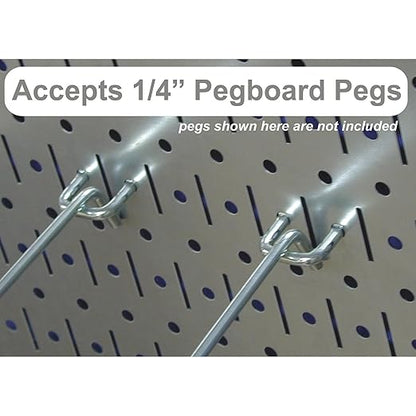 Wall Control Pegbrd Panel,32",Rnd Hole/Slotted,Silver