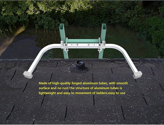 Ladder Stabilizer,Heavy Duty Aluminum Extended Ladder Accessory for Roof Gutter Guard Cleaning Tools,Ladder Stand-Off Wing Span/Wall Ladder Hooks with Non-Slip Rubber Bottom pad.(Patent)