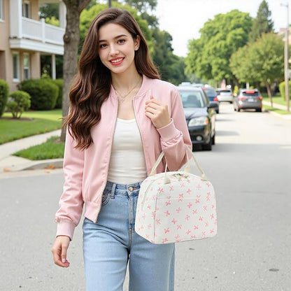 Bluboon Lunch Bag for Women Men Cute Lunch Tote Bags Reusable Insulated Lunch Box Large Capacity Reusable Insulated Cooler for Work Picnic or Travel