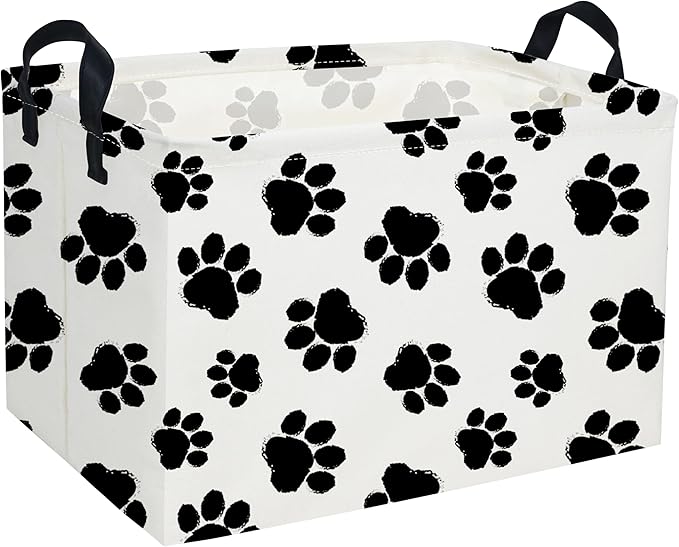 Rectangular Dog Baskets Gift Bins Empty Kids Storage Basket Baby Boy Basket Kids Dog Toy Storage Bin Organizer Box Room Decor for Home(Dog Bins)