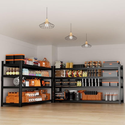 Storage Shelves Heavy Duty, 60" L x 24" W x 60" H Garage Wire Shelving Unit Loads 2640LBS, 4-Tier Adjustable Metal Industrial Utility Shelf Rack for Kitchen, Laundry Room, Pantry, Warehouse, Basement