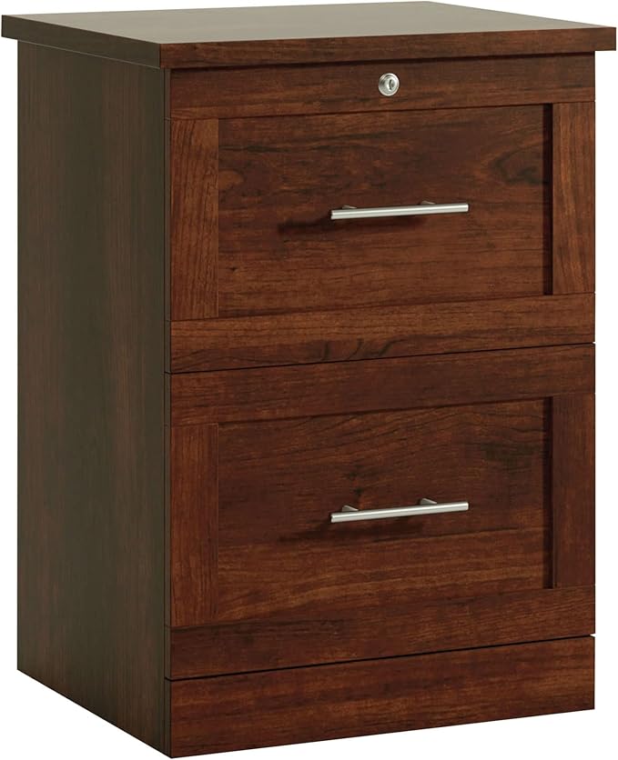 Realspace® 17" D Vertical 2-Drawer File Cabinet, Mulled Cherry
