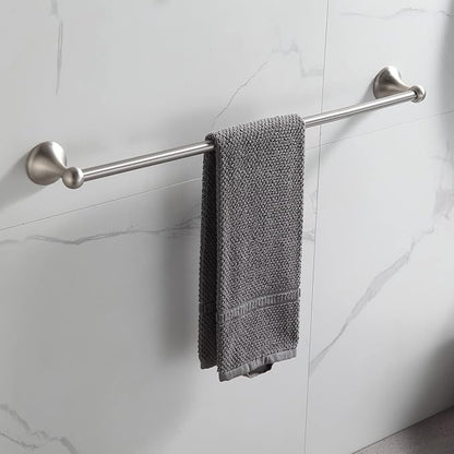 BGL Bathroom Accessory Set, Brushed Nickel Adjustable Expandable Towel Bar 4-Piece Bathroom Hardware Set Wall Mounted