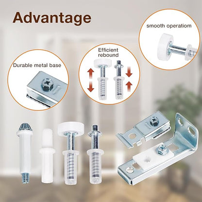 Bifold Door Hardware Repair Kit, 1-Pack Bifold Closet Door Hardware Kit Folding Door Hardware Repair Replacement Tool Kit
