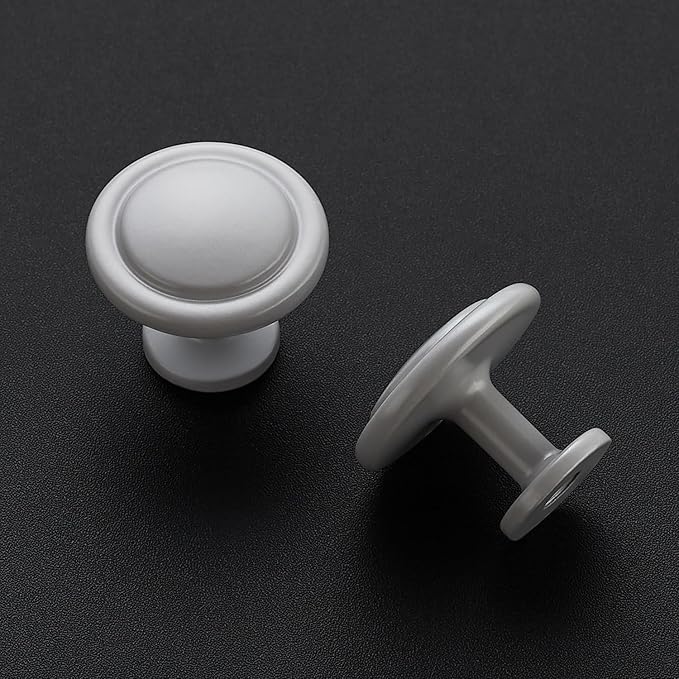 Ravinte 1 Pack 1-1/4 inch Kitchen Cabinet/Drawer/Dresser Knobs Grey Zinc Drawer Pulls/Handles
