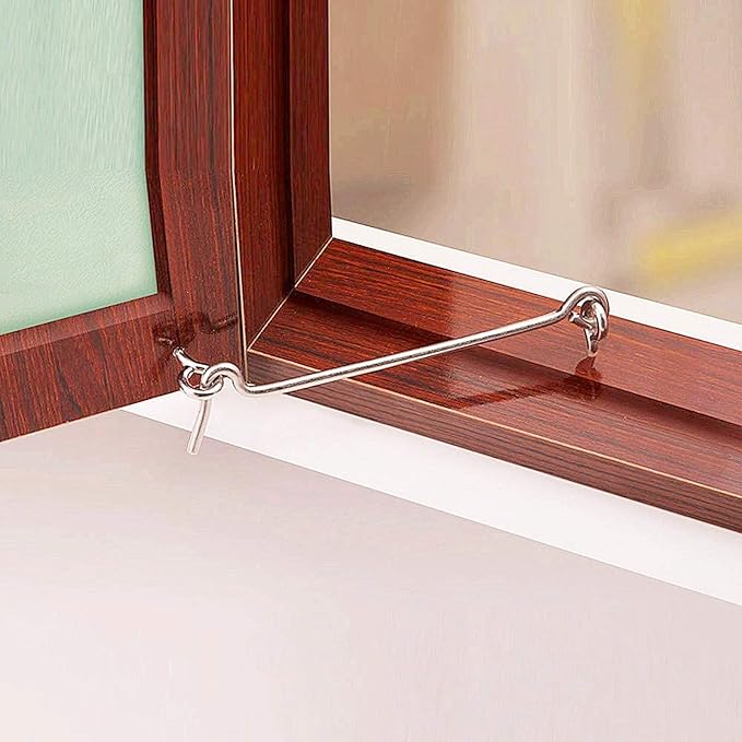 4Pcs 5 inches Cabin Hook Eye Latch Gate Door Swivel Window Door Hook with Mounting Screws