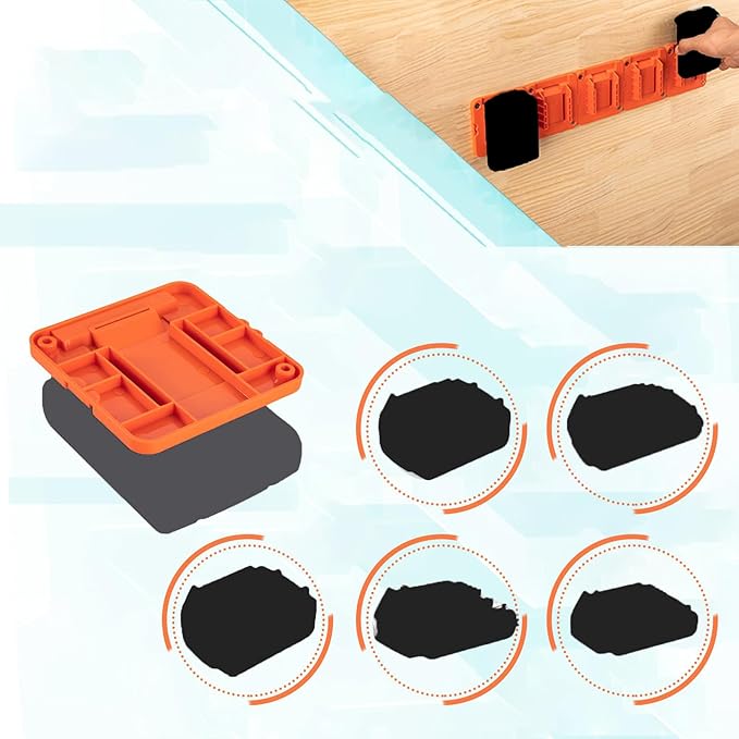 Crivnhar Battery Mount Holder Compatible for Black+Decker 20V Batteries, Wall Mounts Hanger Fit for LBXR20 LB20 LBX20, Organize Garage/Workshop/Work Truck(5 Pack, w/10 Screws, No Battery)