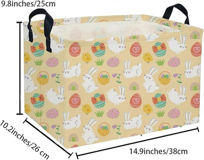 Rectangle Easter Baskets Kids Baskets Cute Storage Bin Organizer Box for Room Decor Gift Basket
