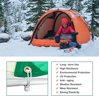 30PCS of 3 Sizes Ball Bungee Cords, 6, 9, 11 Inch Tarp Canopy Bungee Balls, Heavy Duty Tie Down Cord for Shelter, Gazebo, Camping, Tent, Cargo, Holding Wire and Hoses (Ball Size 1 inch)