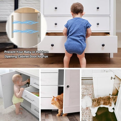 Cabinet Drawer Magnets, Jiayi Closet Magnetic Cabinet Door Catch, 4 Pack Ultra-Thin Invisible Door Magnets Closures, 30LB Heavy Duty Double Door Magnet with Screw for Wardrobe RV Screen Doors Closing