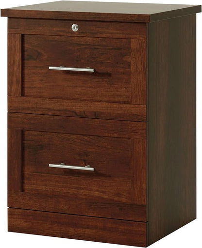Realspace® 17" D Vertical 2-Drawer File Cabinet, Mulled Cherry