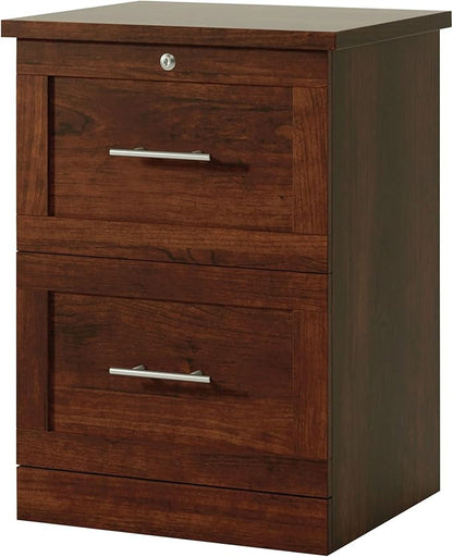 Realspace® 17" D Vertical 2-Drawer File Cabinet, Mulled Cherry