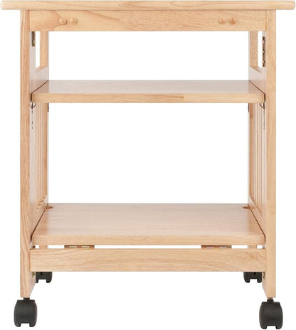 Winsome Mission 2-Shelf Wood Mobile Printer Stand, Brown (81628)