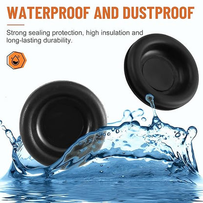 210PCS Rubber Grommet kit, Premium 7 Sizes Rubber Grommets for Wiring, Automotive, Home Improvement, Closed Wire Grommet for Wire Electrical Appliance Plumbing