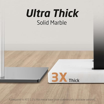 KES Standing Towel Rack, 37" H (Equal Height) Towel Rack Stand with Marble Base, Free Standing Towel Racks for Bathroom Floor, 18/8 Stainless Steel Matte Black, BTH229-BK