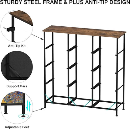EXOTICA Dresser for Bedroom with 12 Drawers Tall Dresser & Chest of Drawers Fabric Dressers Storage Tower for Living Room Closet Hallway with Wooden Top and Metal Frame