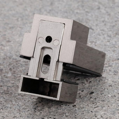 Wood/Glass Shelf Bracket for 0.2" to 0.8" Wood/Glass, Brushed Nickel