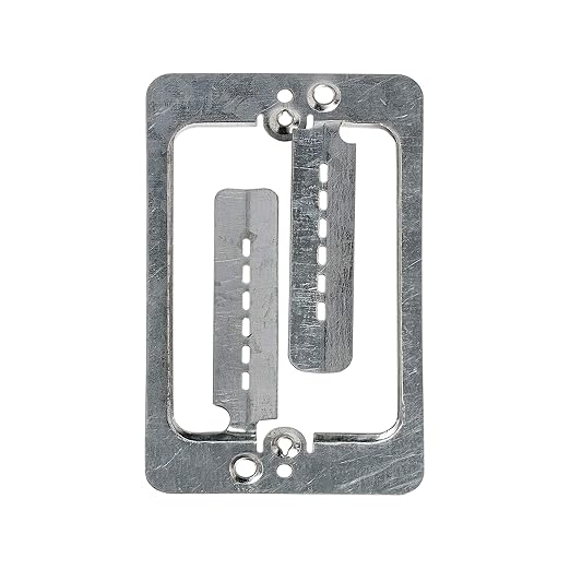 Cmple - Drywall Bracket Single-Gang Standard Wall Plate - Includes Drywall Screws – Metal (10PACK)