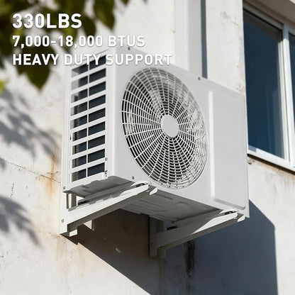 Mini Split Wall Mounting Bracket, Heavy-Duty Outdoor Wall Bracket for 7000-15000 BTU Ductless Air Conditioner Universal Heat Pump System Support up to 330 lbs