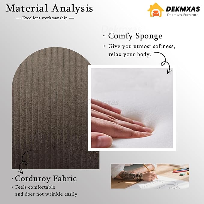 Reclining Sectional Sofa Set, Corduroy Recliner Sectional Loveseat with Drop-down Table, Brown Reclining Sectional Sofa Set and Loveseat with Cup Holder,Storage Console for Living Room, Office