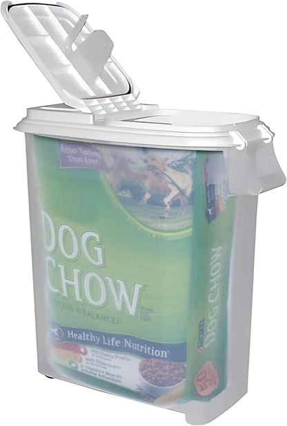 Buddeez Airtight Pet Food Storage Container - 50 QT/50 LB Capacity Dog Food Storage Container, Cat Food Container, Bird Seed Storage Container, Rolling Storage Bin, Air Tight with Handle & Scoop