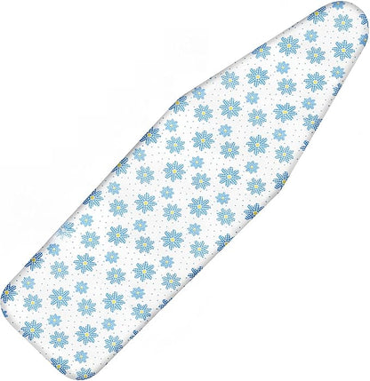 Ironing Board Cover and Pad, 21x54 Extra Large Thick Iron Padding, Scorch & Stain Resistant Ironing Board Cover, Heavy Duty Iron Board Padded with Adjustable Fasteners Durable Elastic Edge, Daisy