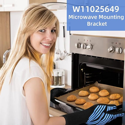 W11025649 Microwave Mounting Bracket Compatible with Whirlpool Kitchen-Aid Amana Maytag Microwave Wall Mount Plate Replace 4545957, AP6245752, PS12074431, W10440498, W10245177 Microwave Wall Mount