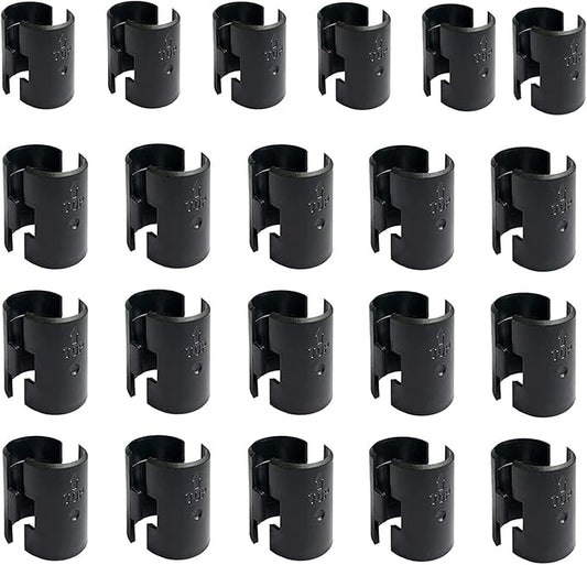 WAFJAMF 42 Pack Wire Shelving Shelf Lock Clips for 1" Post- 21 Pairs Shelving Sleeves Replacements for Wire Shelving System