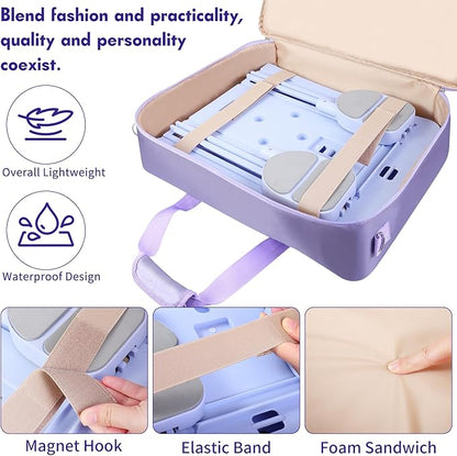 Storage Bag for Pilates Board, Pilates Board Organizer, Shoulder Gym Bags with Multi Pockets Portable Carrying Bag for Gym, Pilates, Yoga, Outdoor Exercise, Home Storage, Daily Use, Bag Only