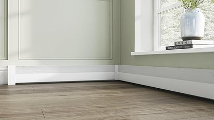 Baseboarders Basic Series Galvanized Steel Inside 90 Degree Corner for Baseboard Heater Covers, White, Rust-Resistant, Easy Installation