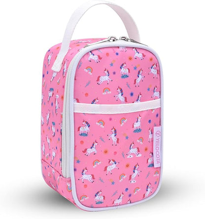 Yelocota Small Insulated Lunch Bag- Snack Bag- Mini Cooler Bag with Handle for Travel,Work,School(Storage Space below 20oz)- Also Suitable for Pairing with Food Jar