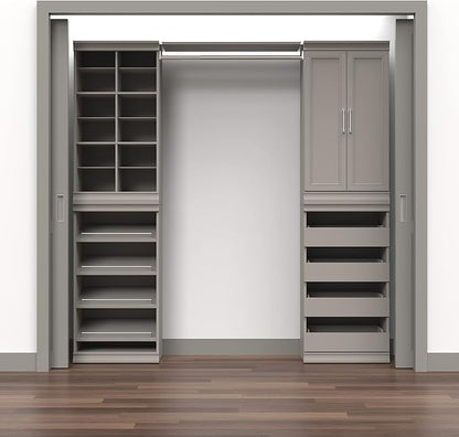 ClosetMaid Modular Storage Shelf and Hang Rod Kit, Taupe