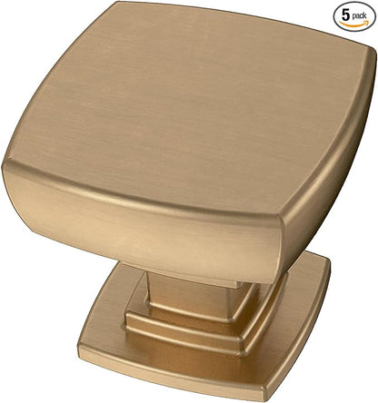 Franklin Brass Parow (5-Pack) Cabinet Knobs | Champagne Bronze Handles for Dresser Furniture Drawers/Kitchen/Door/Bathroom | 1-1/8" P29542Z-CZ-B1