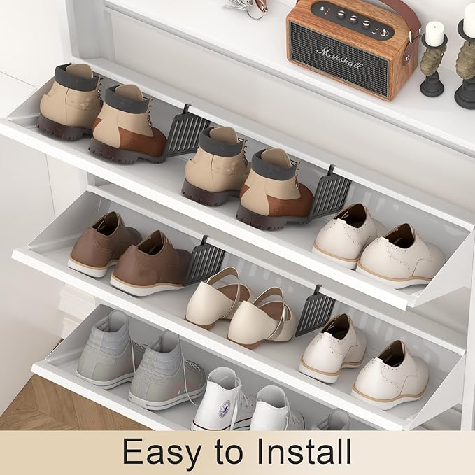 GREATMEET Shoe Rack Divider, Anti-tip Shoe Organizer Dividers Entryway, Shoe Cabinets Dividers, 1 Piece