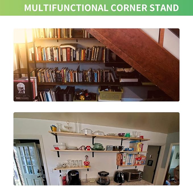 20 PCS L Corner Brace Heavy Duty Shelf Brackets 4 x 3 Inch L Joint Angle Brackets Shelf Support Corner Braces for Shelves, Furniture Cabinet Bookshelf with Screws