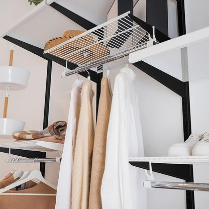 4 Pcs Twin Rail Upright Wall Shelving System 47. 5 Inch with 12 Pcs Shelf Bracket Heavy Duty Adjustable Storage Rack Metal Support System for Kitchen Closet Home Indoor(Black)