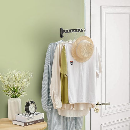JOOM Laundry Drying Rack Wall Mounted Clothes Drying Rack Clothes Hanger Grey 2 Pack
