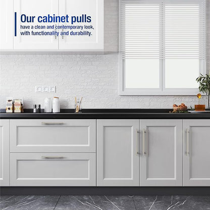 JOY DECOR 20 Pack Cabinet Handles, Brushed Nickel Cabinet Pulls, 8-3/4 in Hole Center Kitchen Cabinet Handles, Stainless Steel T Bar Handles for Dresser Drawers