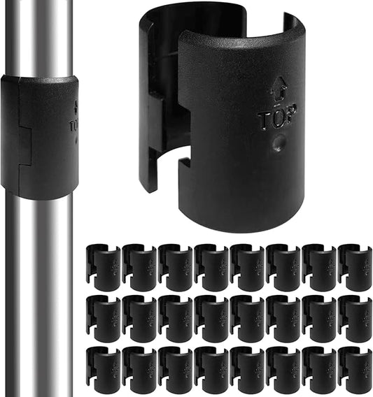 Wire Shelf Clips - 28 Pack Wire Shelf Clips Shelving Sleeves, Wire Shelving Shelf Lock Clips for 3/4" Post Shelvings Sleeves Replacements for Wire Shelving System
