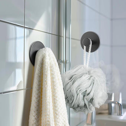 10-Pack White Adhesive Wall Hook for Coat and Towel: Extra Sticky 12 LB (Max), Stainless Coat Rack Door Holder Hanger, Heavy Duty
