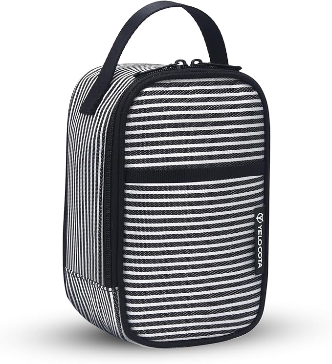 Yelocota Small Insulated Lunch Bag- Snack Bag- Mini Cooler Bag with Handle for Travel,Work,School(Storage Space below 20oz)- Also Suitable for Pairing with Food Jar
